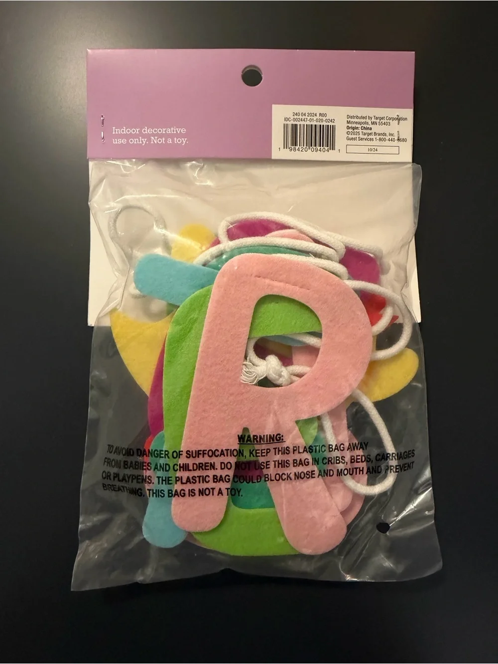 Target Spritz Felt Happy Easter Bunny Garland Spring NEW Banner Festive
